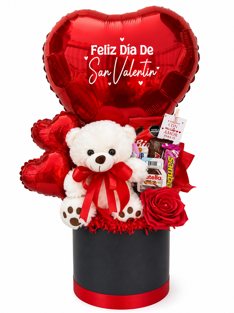 Sombrerera San Valentín con Oso - Image 1