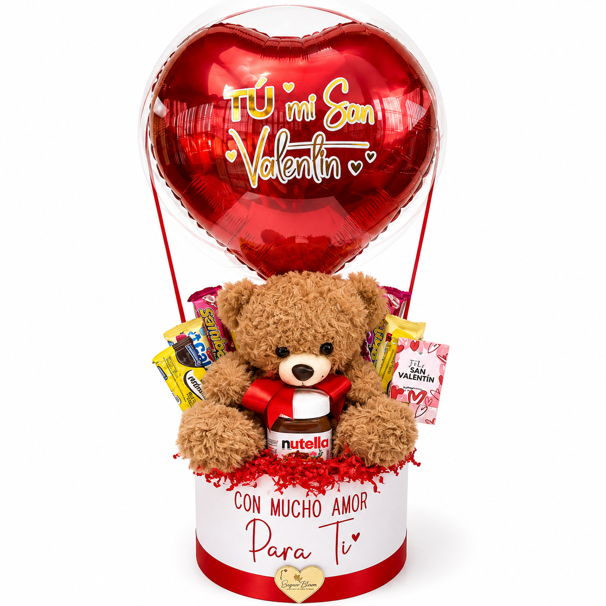 Sombrerera San Valentín con Oso y Nutella - Gallery 1