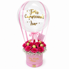 Sombrerera Cumpleaños Rosas Fucsia