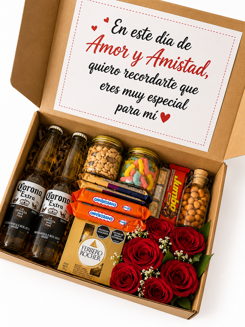 Caja Amor y Amistad con Cerveza - Image 1