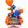 Caja Cumpleaños Naranja con Dulces