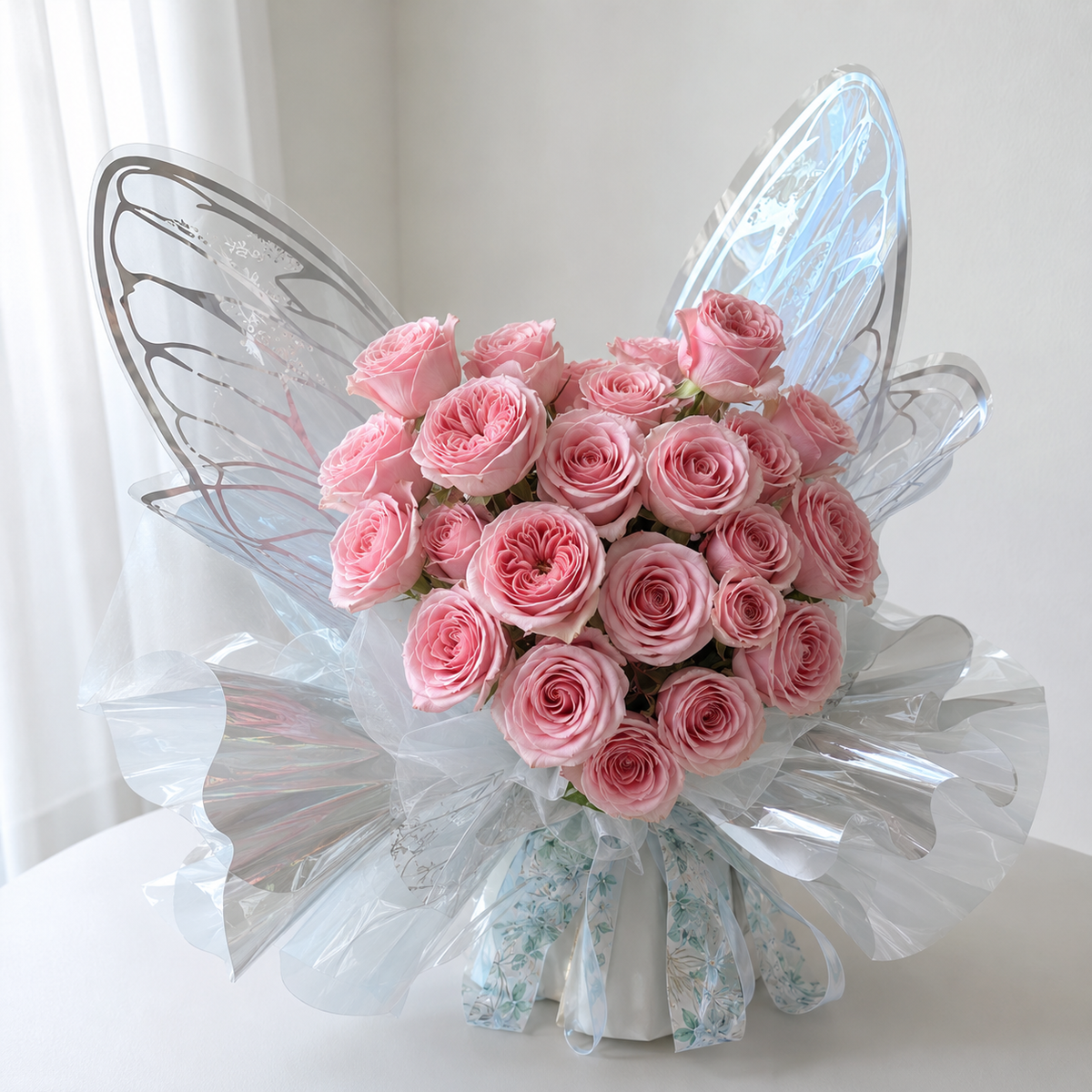 Bouquet Mariposa Rosas Rosadas - Gallery 1
