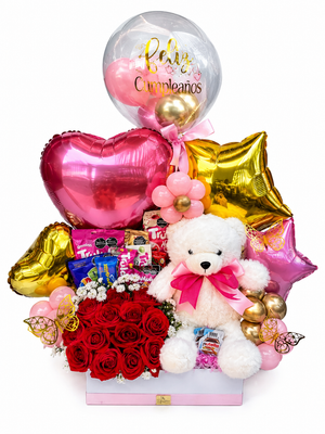 Caja Cumpleaños Deluxe con Oso