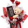Caja Amor con Oso y Chocolates