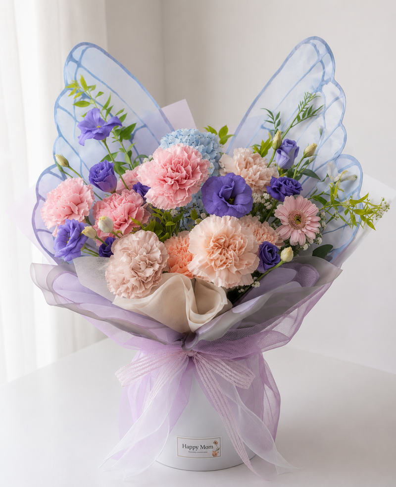 Bouquet Mariposa Lavanda