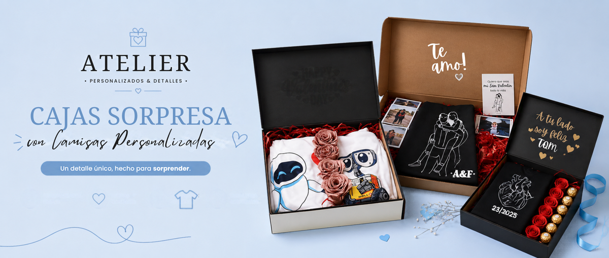 ATELIER — Cajas sorpresa con camisas personalizadas