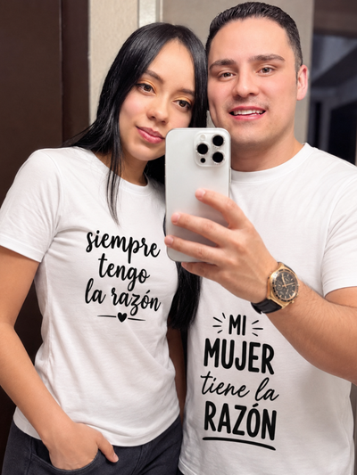 Parejas — camisetas de dos y cajas para aniversario