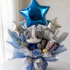 Ramo Azul con Peluche Gato