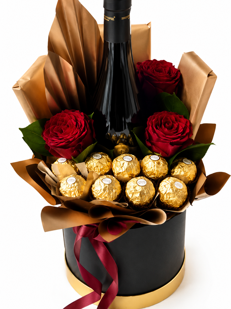 Sombrerera con Vino y Rosas - Image 1