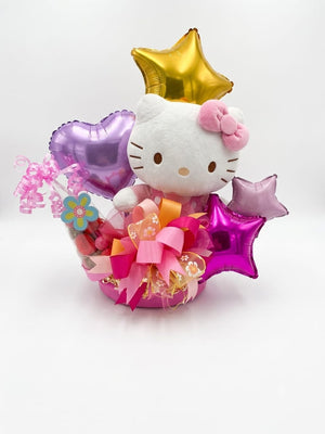 Caja Cumpleaños con Peluche y Globos