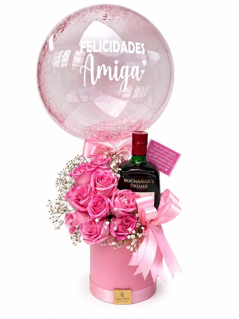 Sombrerera Felicidades con Licor - Image 1