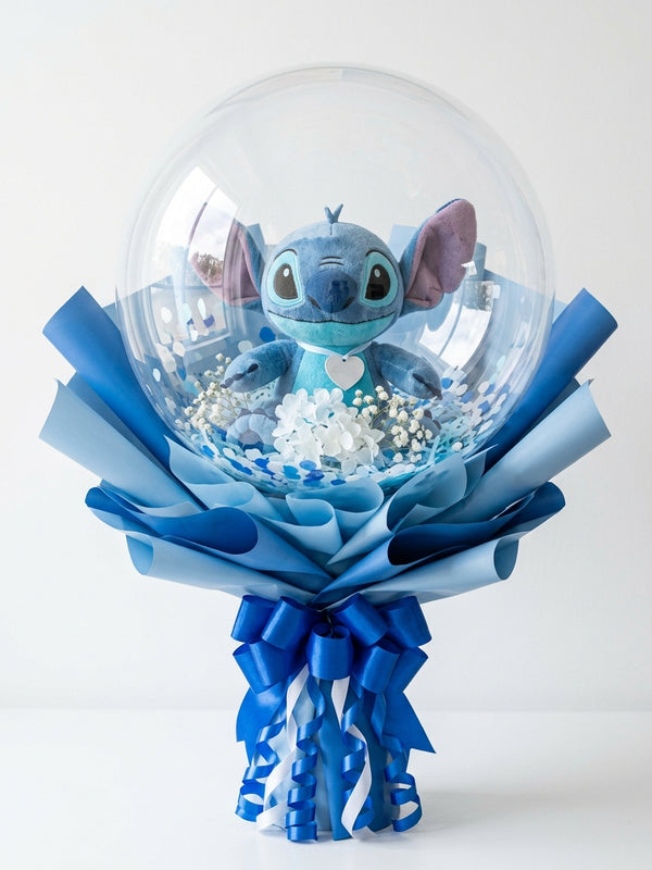 Burbuja Azul con Peluche