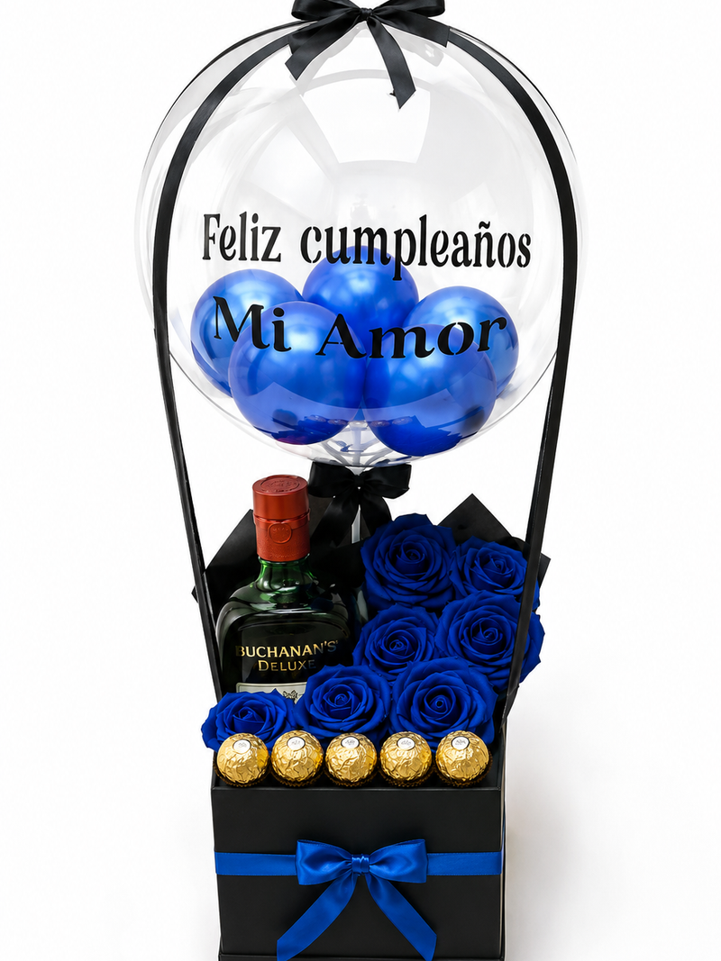 Caja Cumpleaños Mi Amor con Licor - Image 1