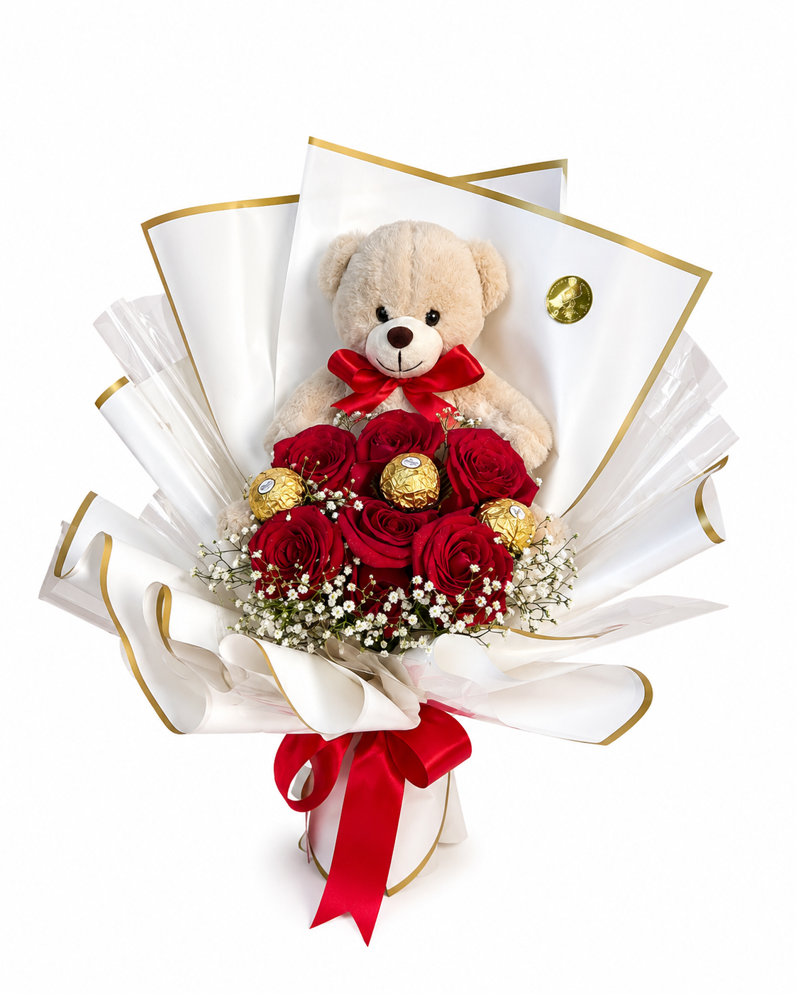 Ramo Oso con Rosas y Ferrero - Gallery 1