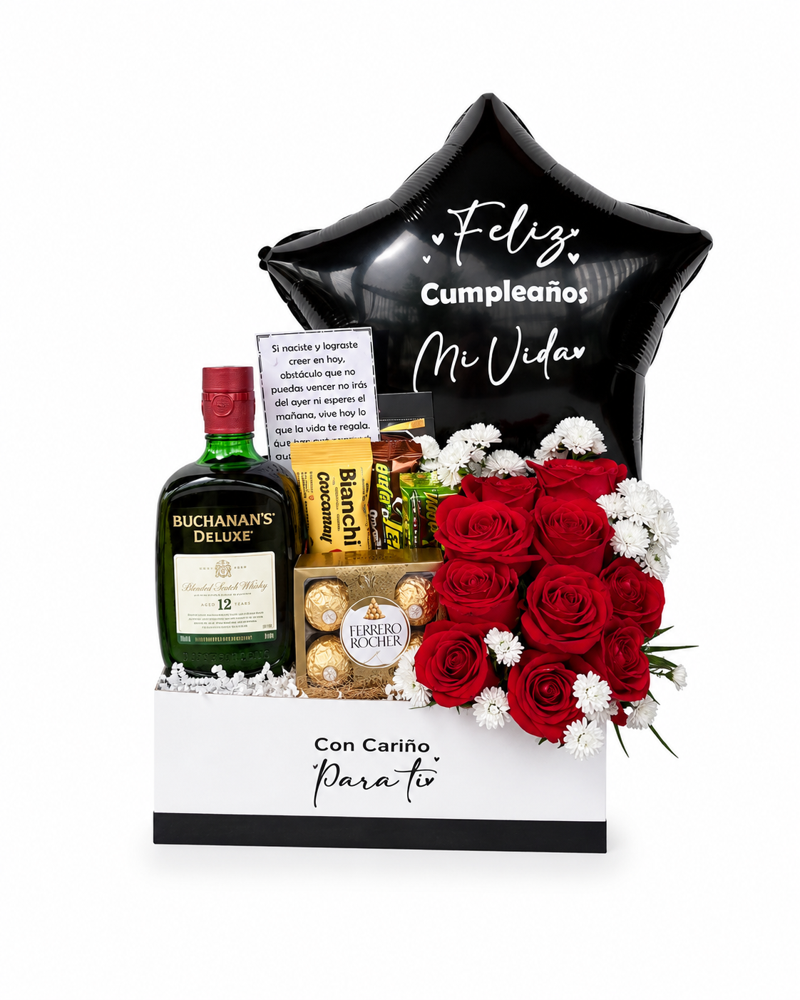 Caja Cumpleaños con Whisky y Rosas - Gallery 1