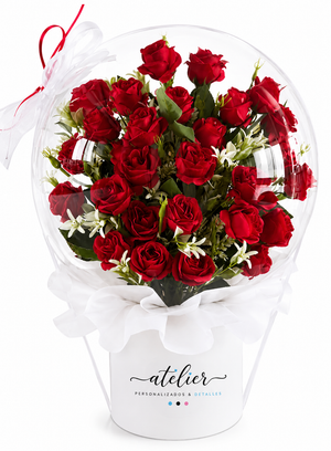 Burbuja Rosas Rojas