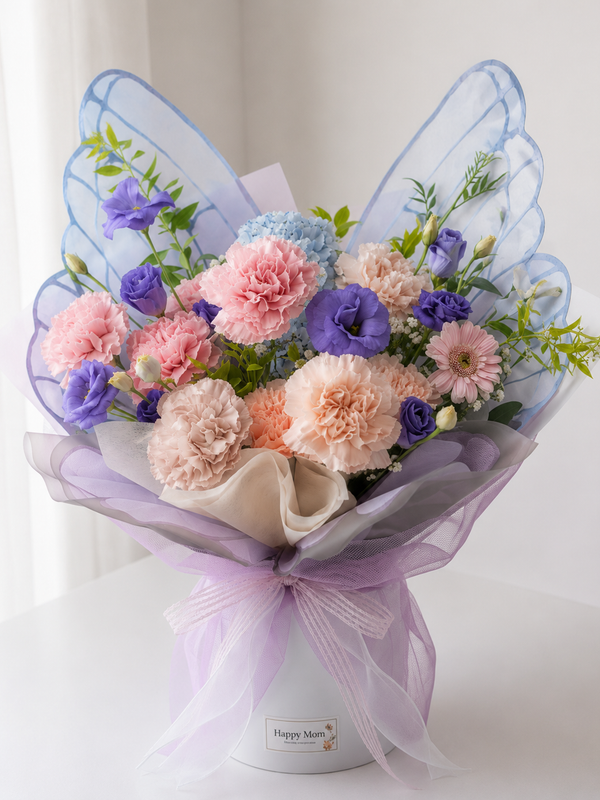 Bouquet Mariposa Lavanda